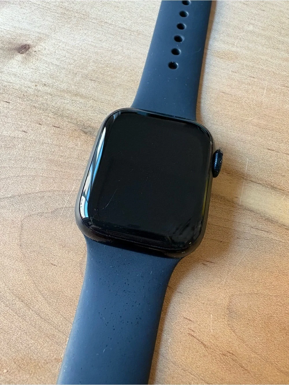 Apple Black Smartwatch with Black Sport Band